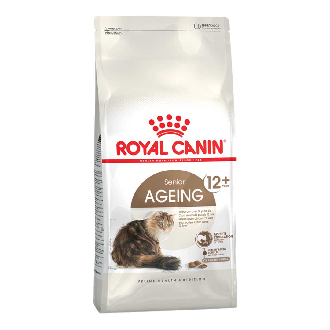 Royal Canin Royal Canin Ageing 12 Senior Dry Cat Food pet food packaging