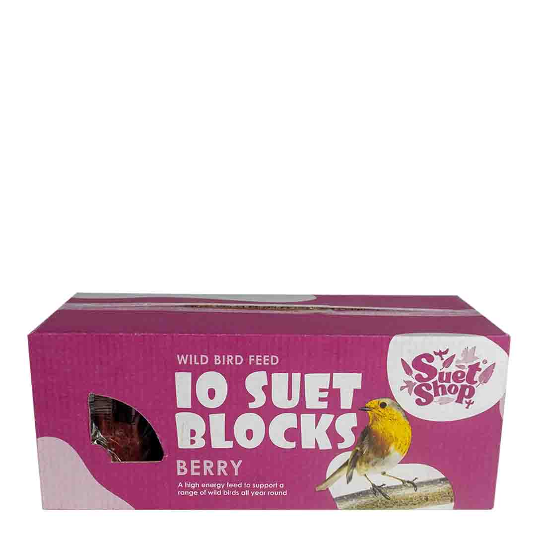 Suet Shop Suet Block Berry Wildbird Food 10 x 300 g