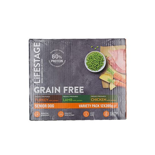 Lifestage Lifestage Grain Free Senior Dry Dog Food pet food packaging