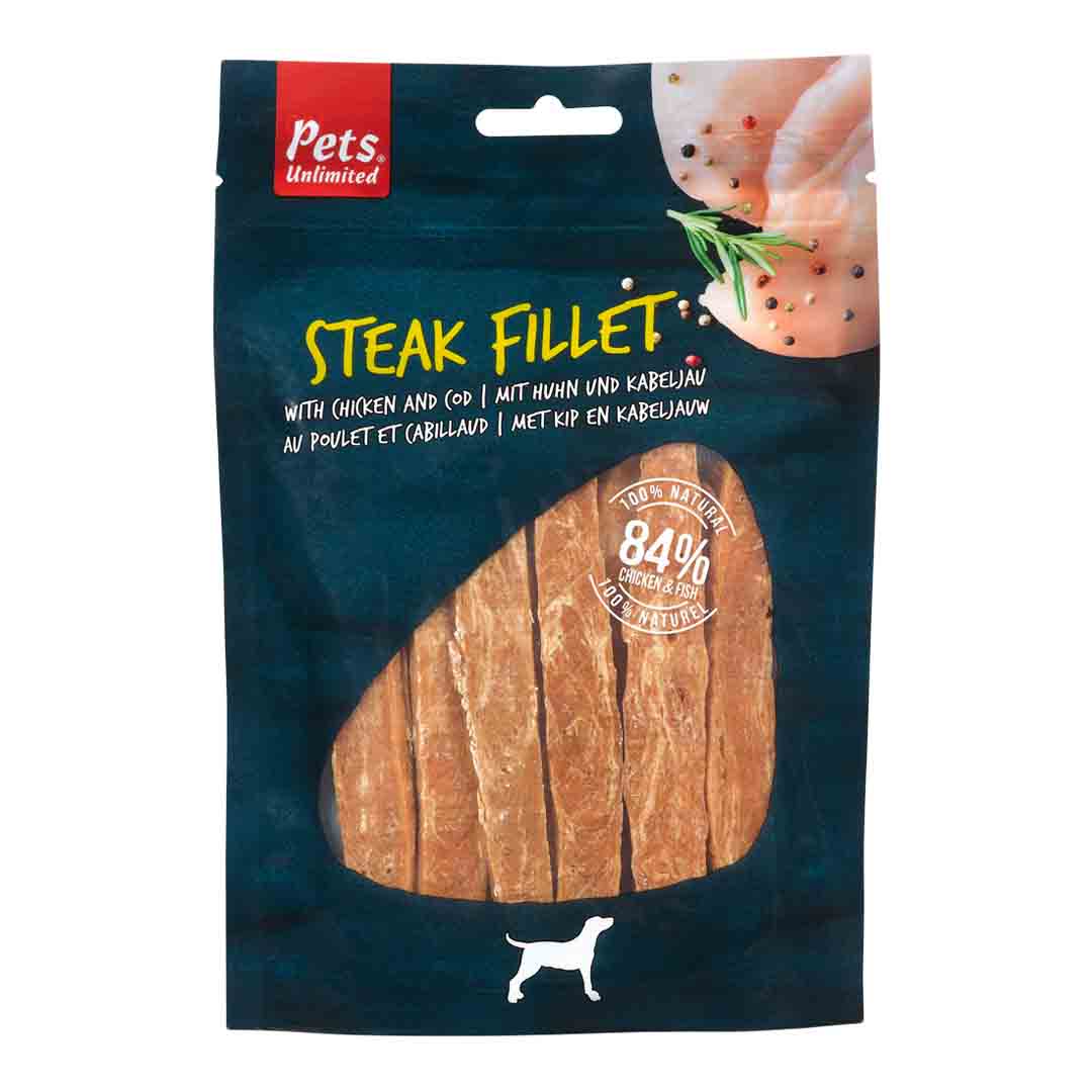Pets Unlimited Chicken Steak Fillet Dog Treat Dog Chews