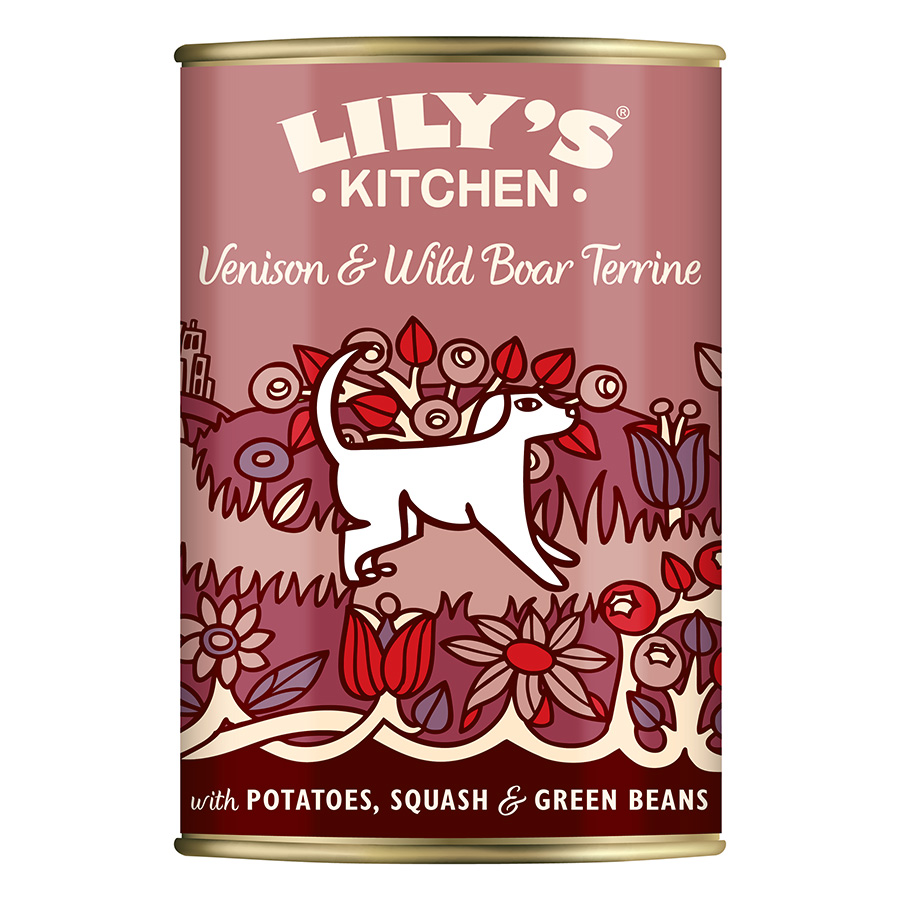 Lily's Kitchen Lily'S Kitchen Terrine Salmon Venison Adult Dry Dog Food pet food packaging