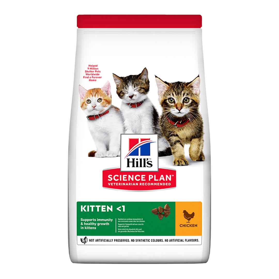 Hills Science Plan Hills Science Plan Chicken Turkey Kitten Dry Cat Food pet food packaging