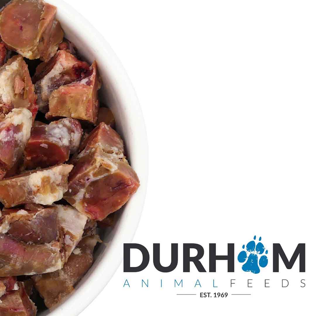 Durham Durham Animal Feeds Hearts Raw Chicken Adult Dry Dog Food pet food packaging