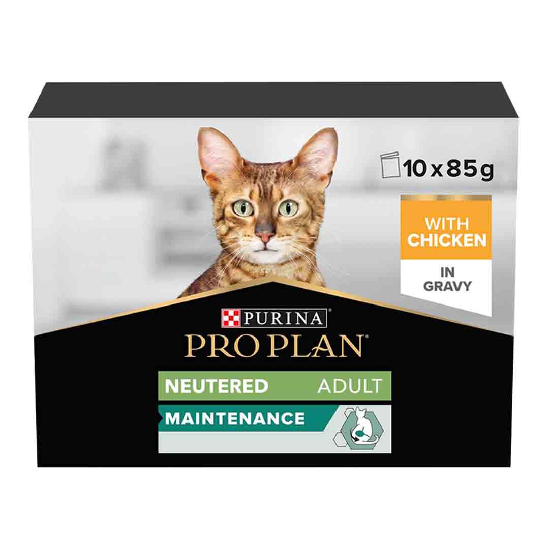 Pro Plan Pro Plan Nutrisavour Sterilised Chicken Adult Dry Cat Food pet food packaging