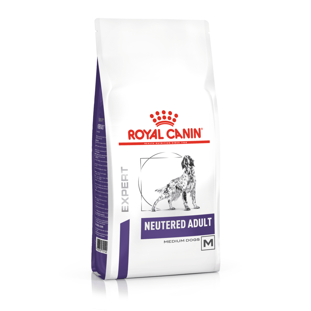 Royal Canin Royal Canin Neutered Medium Adult Dry Dog Food pet food packaging