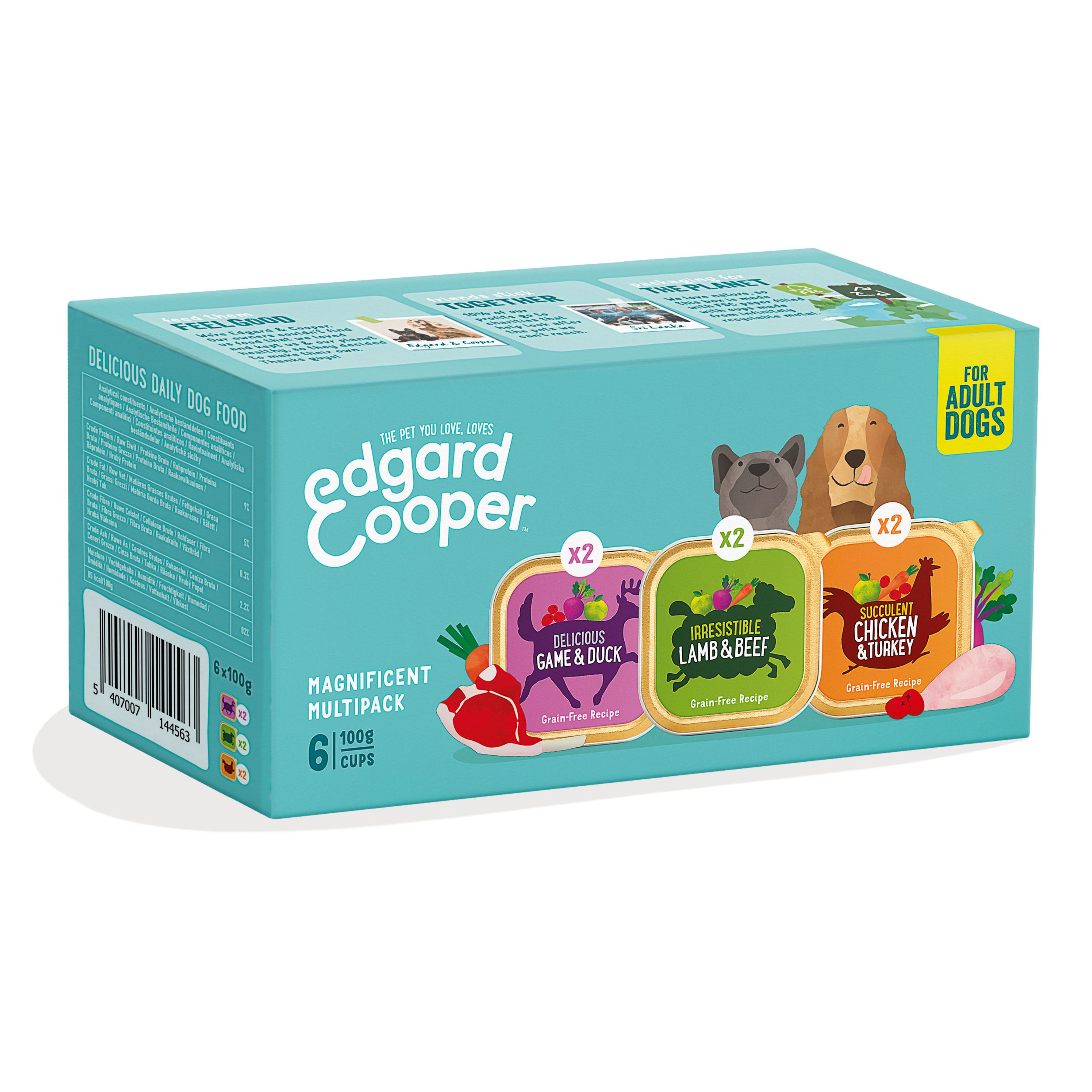 Jollyes Brand Jollyes Brand Edagrd Cooper Cup Game Chicken Lamb Adult Wet Dog Food pet food packaging