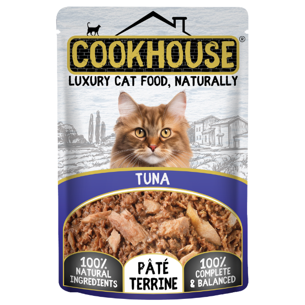 Cookhouse Cookhouse Pate Terrine Tuna Adult Dry Cat Food pet food packaging