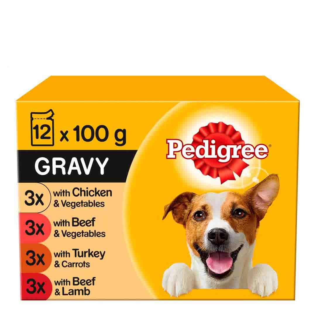Pedigree Pouch in Gravy Real Meals 12x100g Wet Dog Food