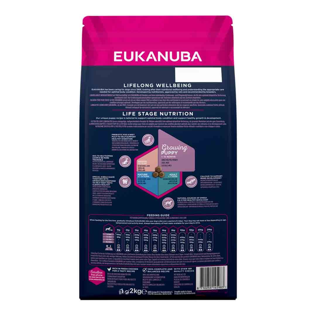 Eukanuba Puppy Medium Breed Chicken 2kg Dry Dog Food
