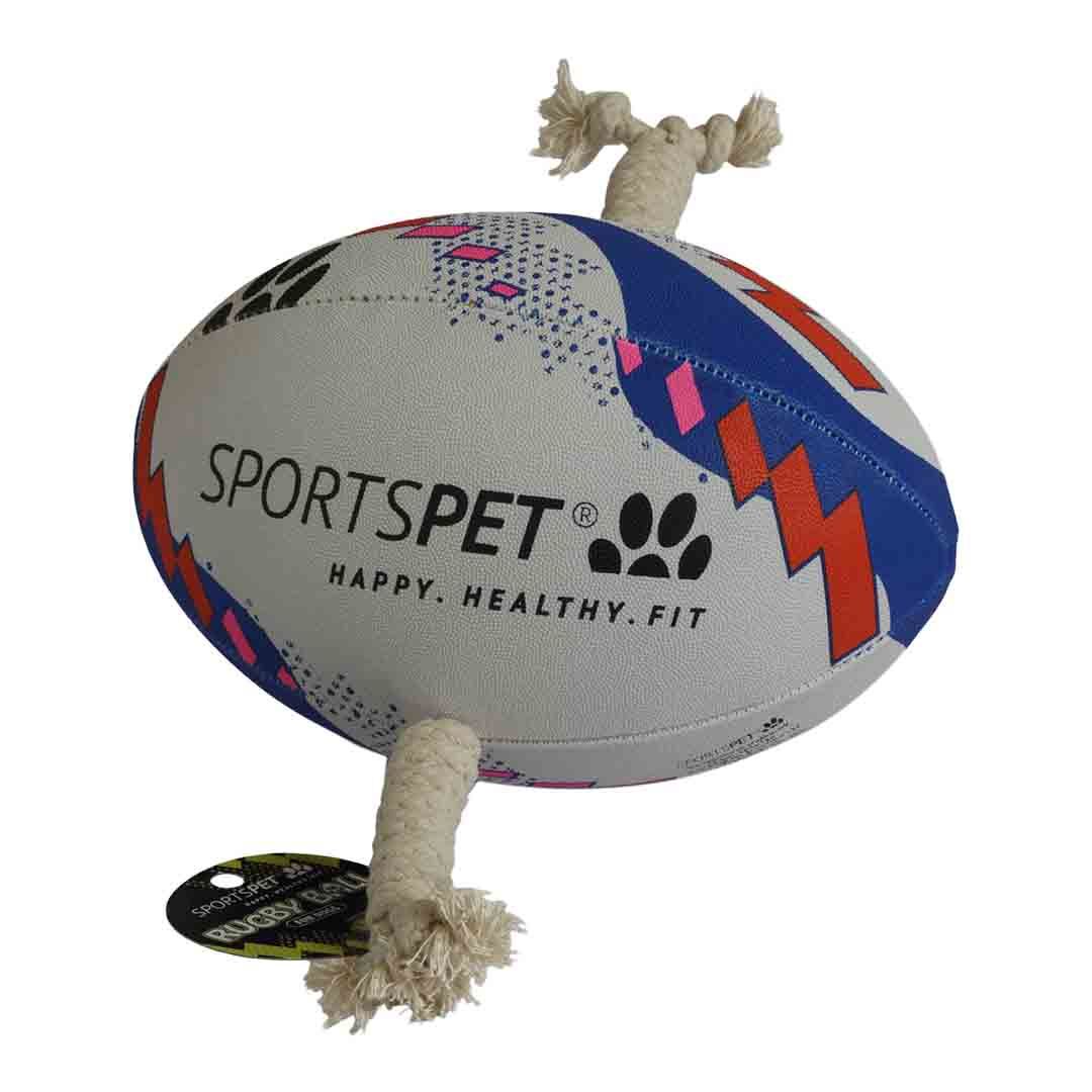 SPORTSPET Rugby Ball Dog Toy