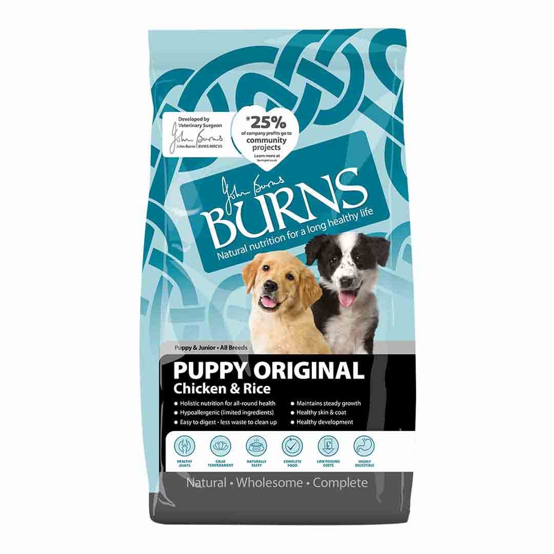 Burns Puppy Original Chicken & Rice Burns Dry Dog Food 2kg Dry Dog Food