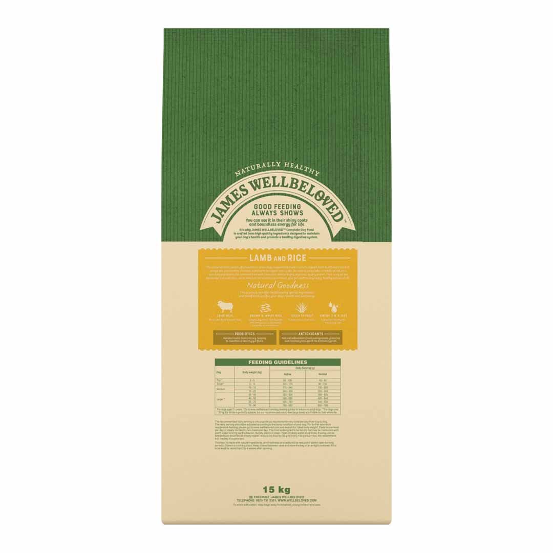 James Wellbeloved Dog Senior Lamb & Rice 15kg Dry Dog Food