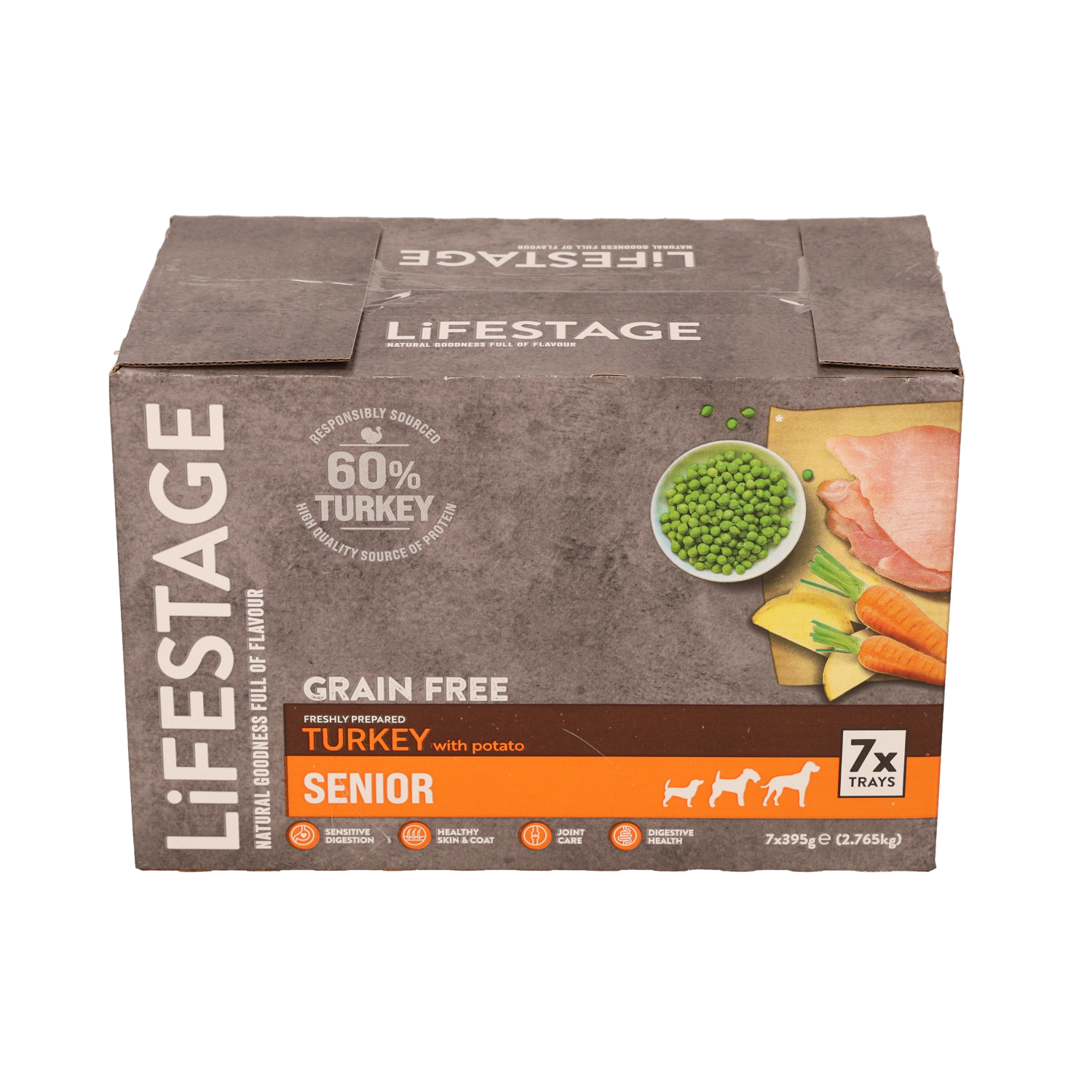 Lifestage Lifestage Grain Free Turkey Senior Wet Dog pet food packaging