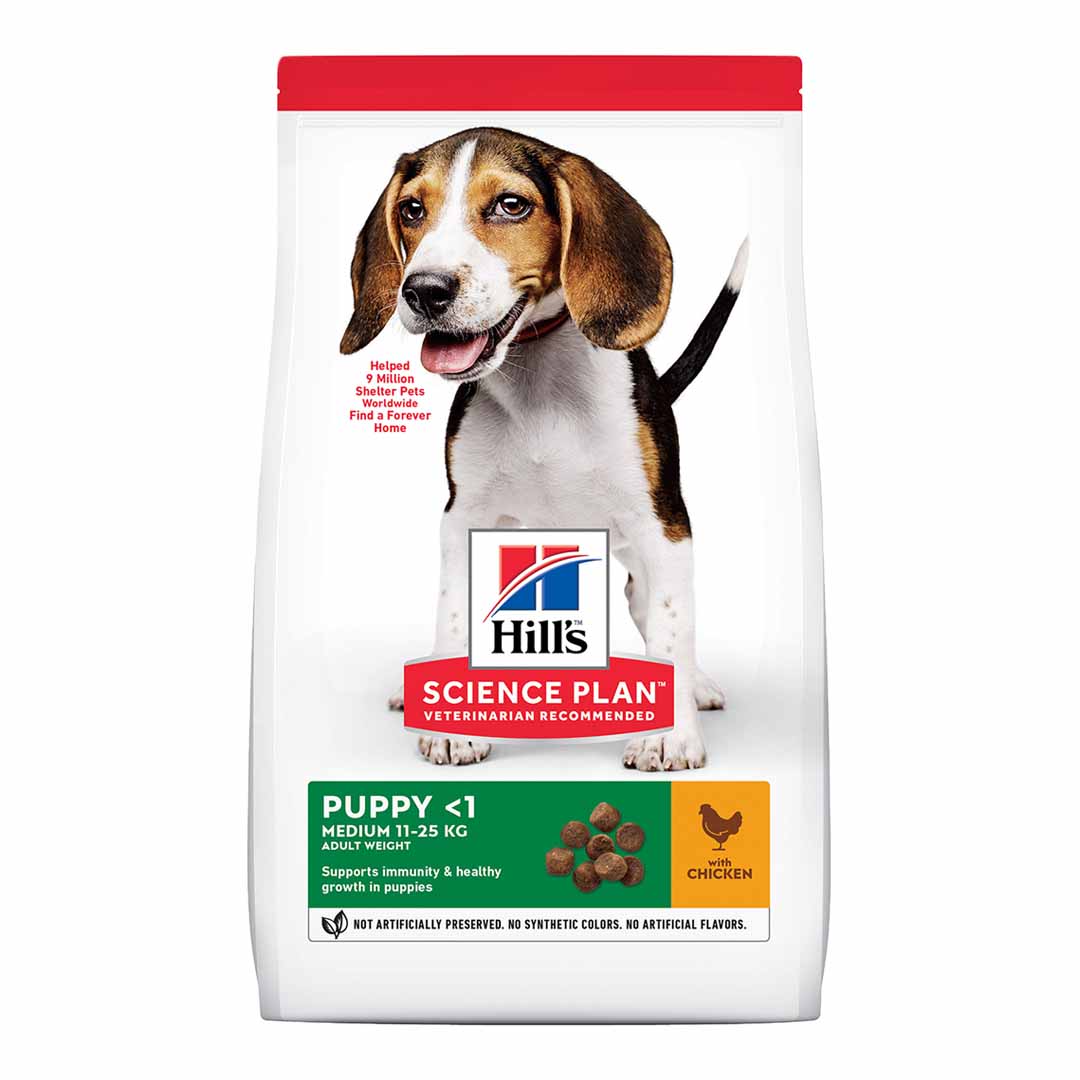 Hill's Hill'S Medium Science Plan Chicken Puppy Dry pet food packaging