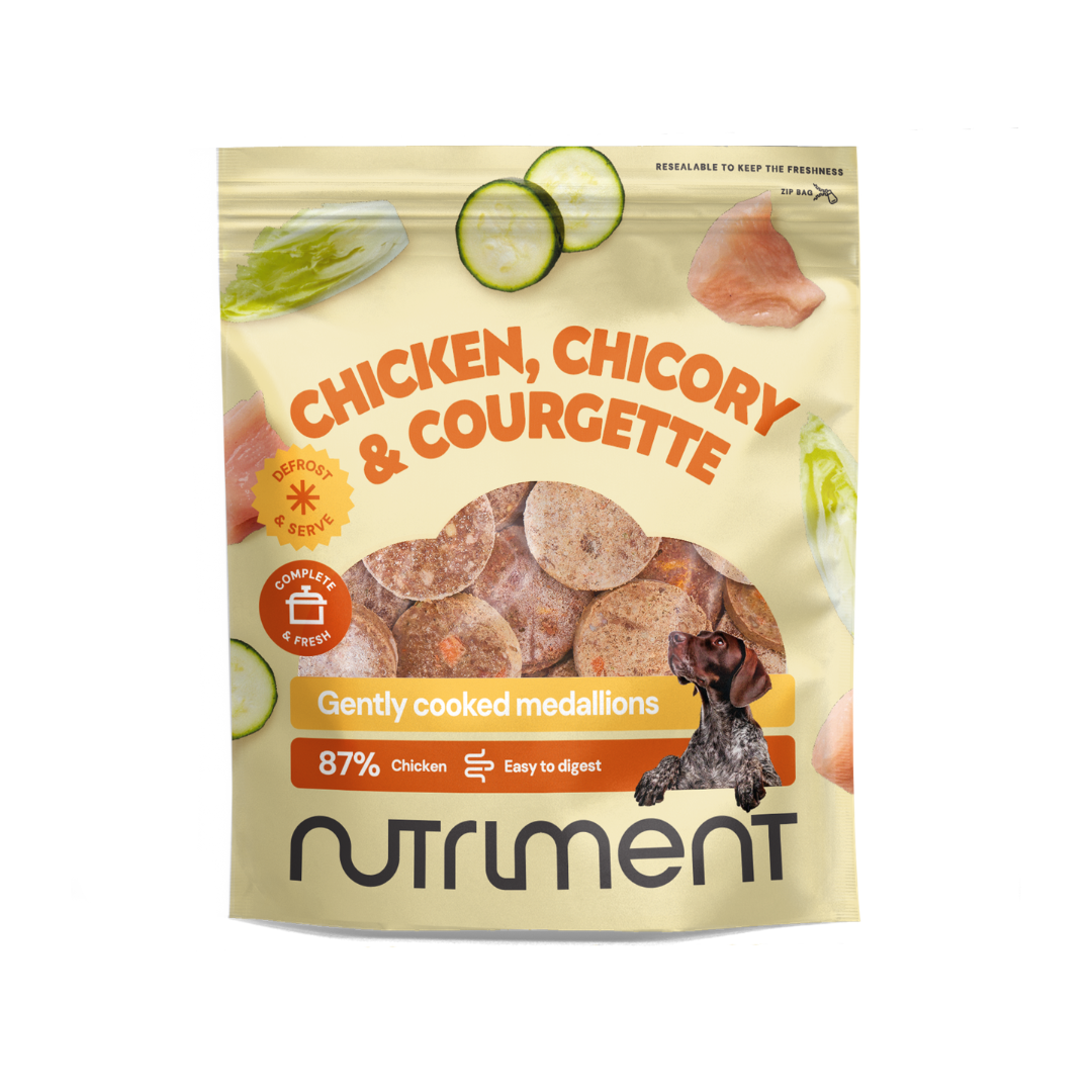 Nutriment Nutriment Cooked Medallions Chicken Adult Dry Dog Food pet food packaging