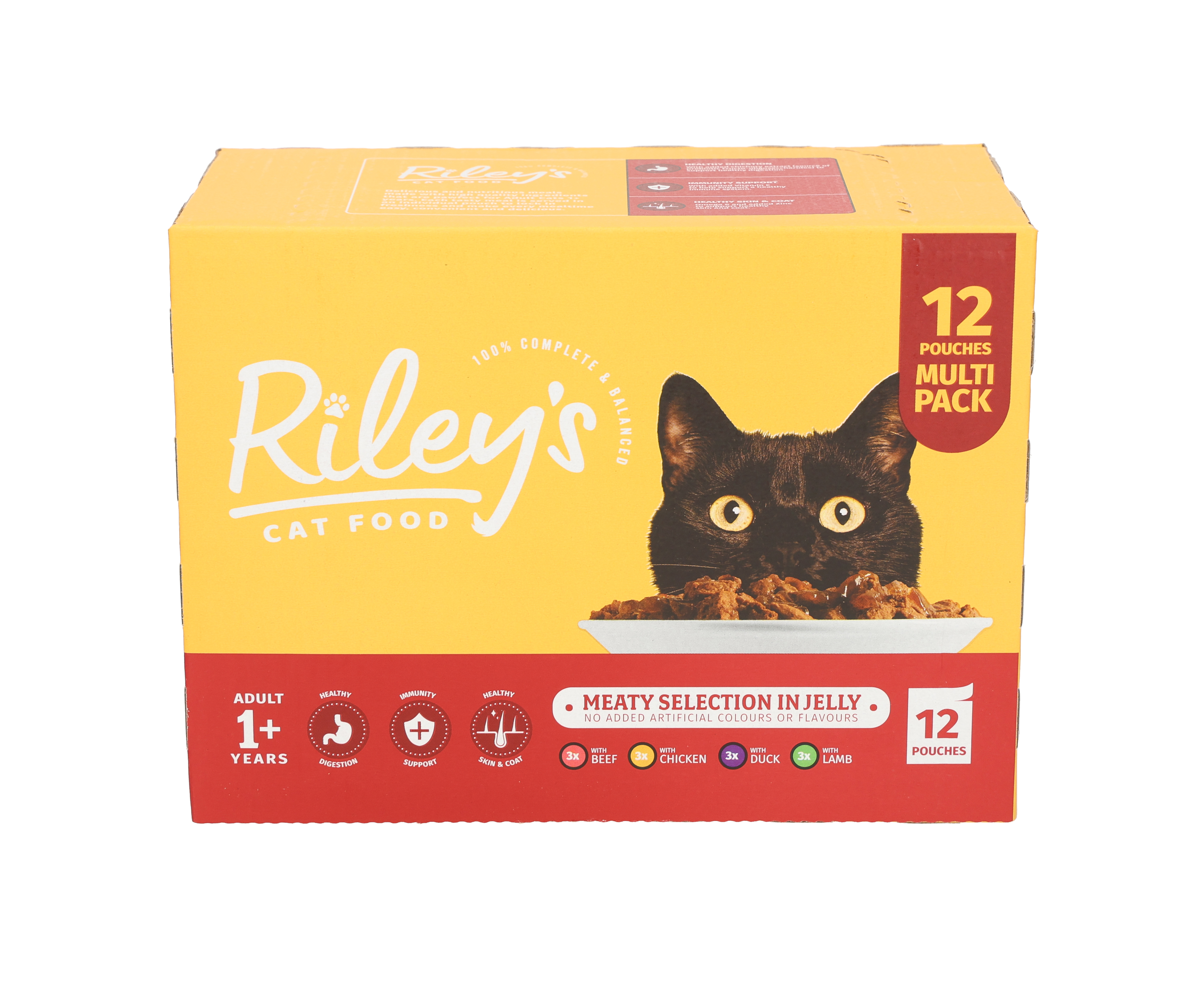 Riley's Riley'S Favourites Beef Chicken Duck Lamb Adult Wet Cat Food pet food packaging