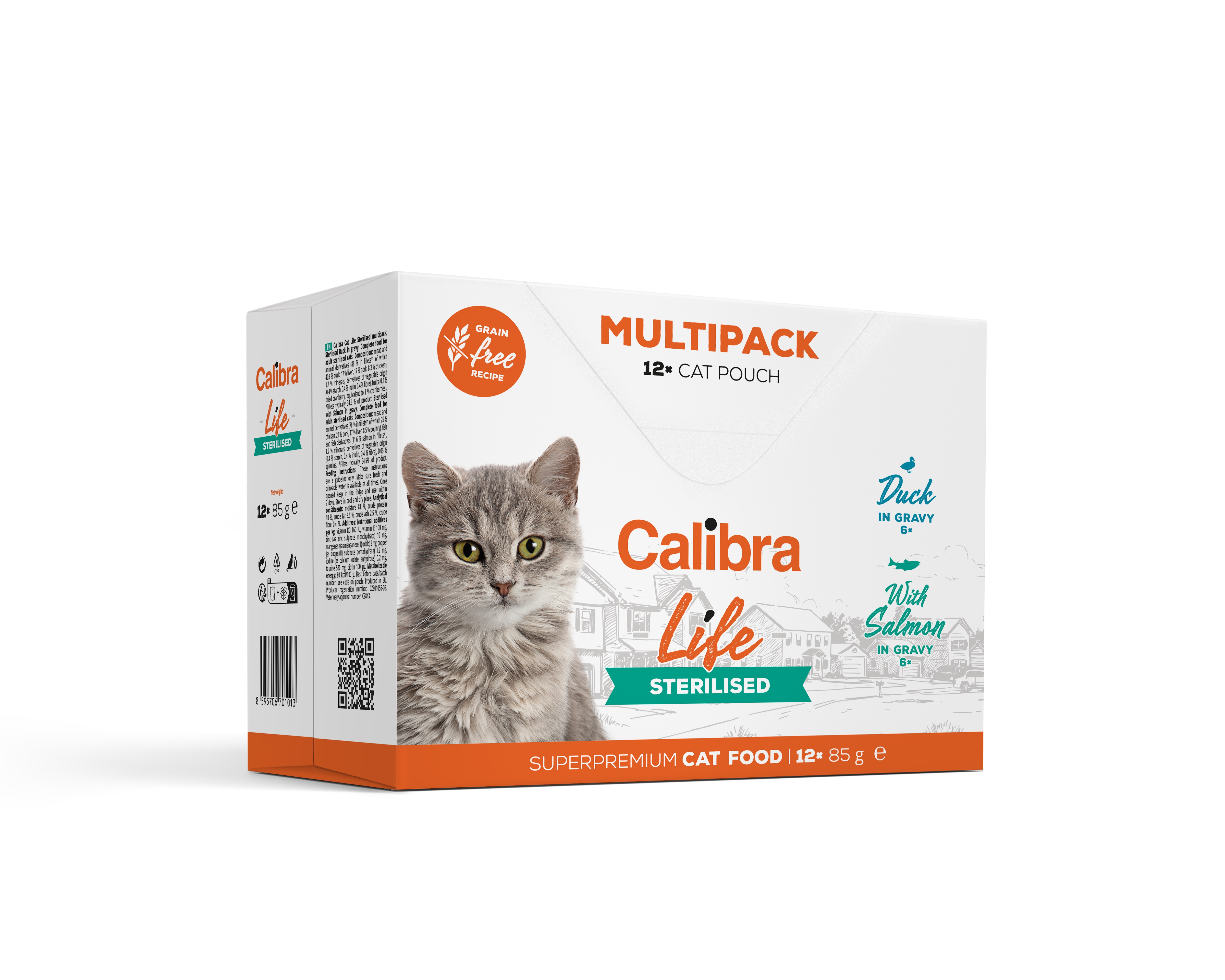 Calibra Calibra Life Sterilised Adult Wet Cat Food pet food packaging