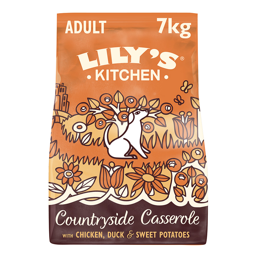 Lily's Kitchen Lily'S Kitchen 38 Countryside Casserole Chicken Duck Adult Dry Dog Food pet food packaging