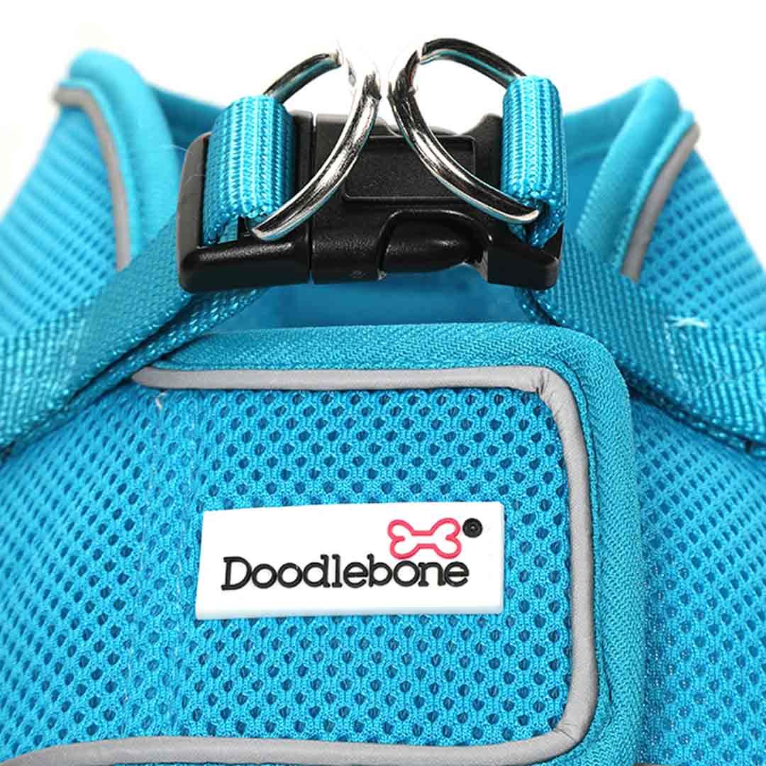 Doodlebone Snappy Dog Harness in Aqua Size 3 Dog Harnesses
