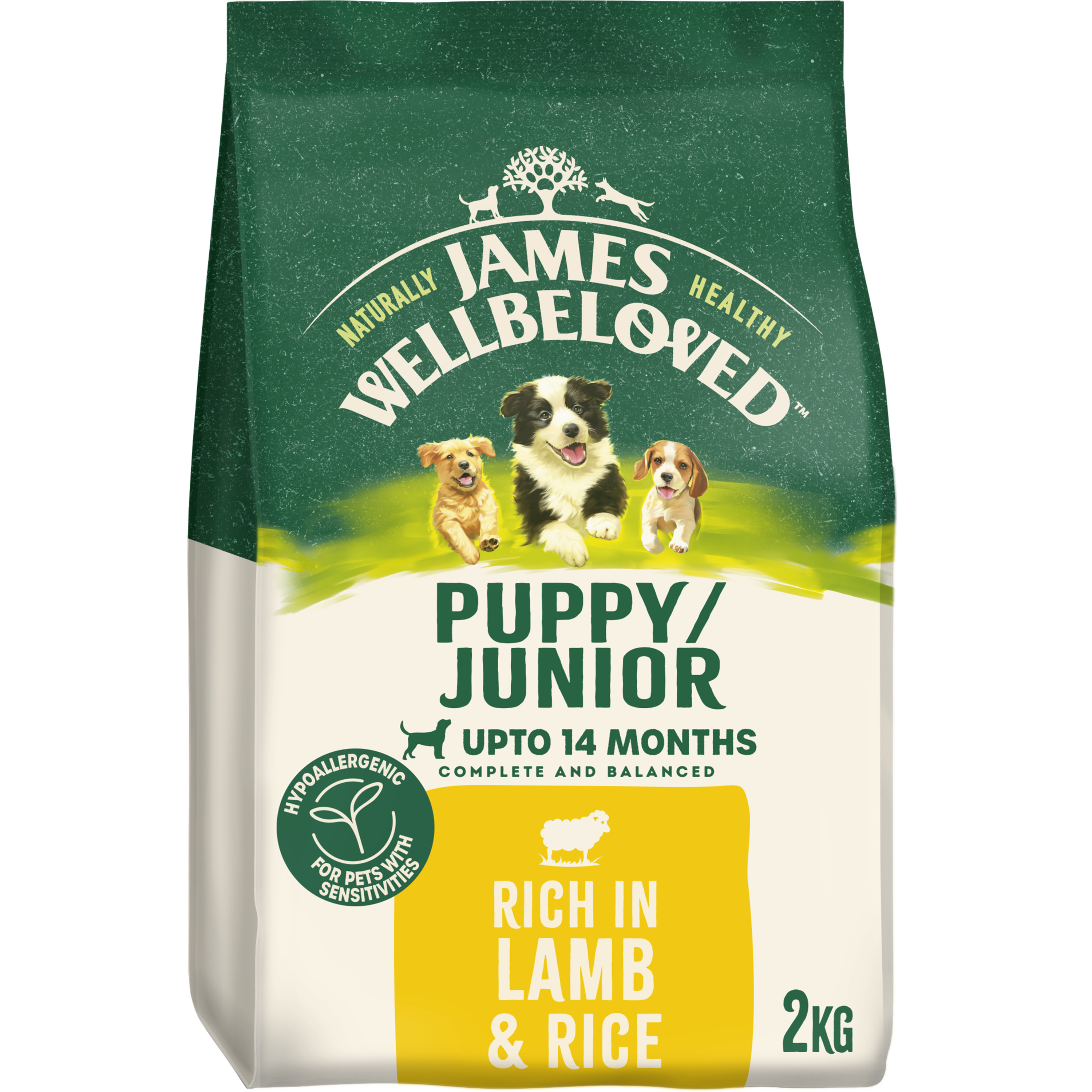 James Wellbeloved James Wellbeloved 38 Lamb Puppy Dry Dog Food pet food packaging