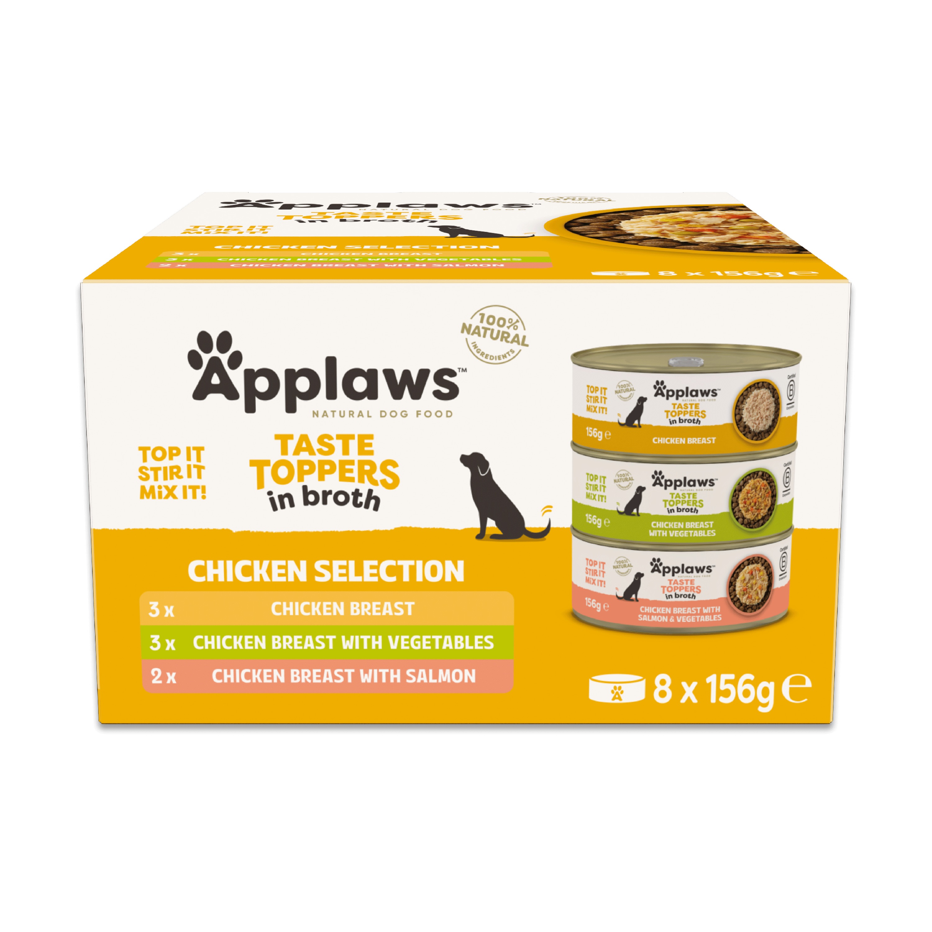 Applaws Applaws Taste Toppers Selection Broth Chicken Adult Dry Dog Food pet food packaging