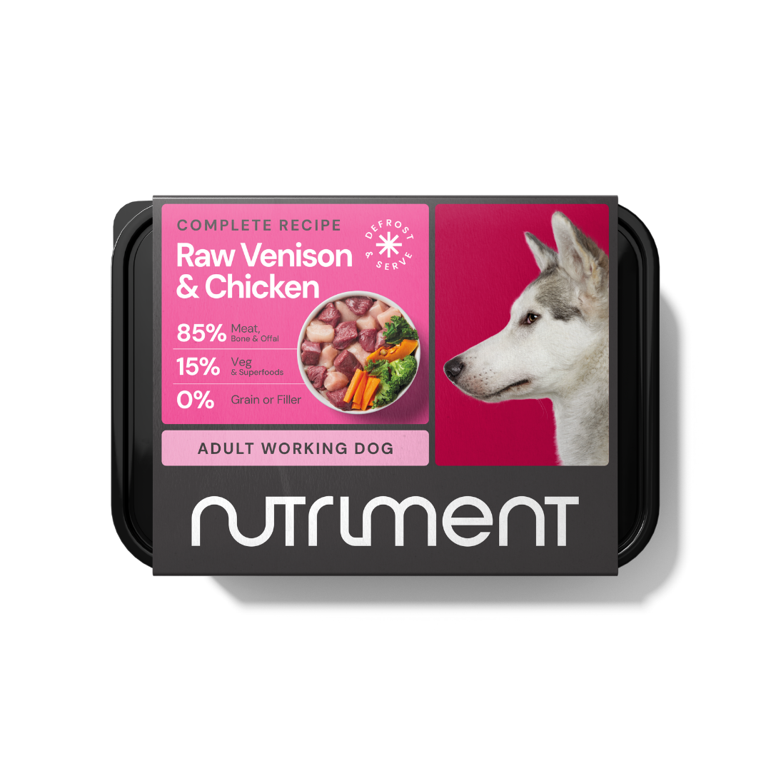 Nutriment Nutriment 38 Raw Chicken Venison Adult Dry Dog Food pet food packaging