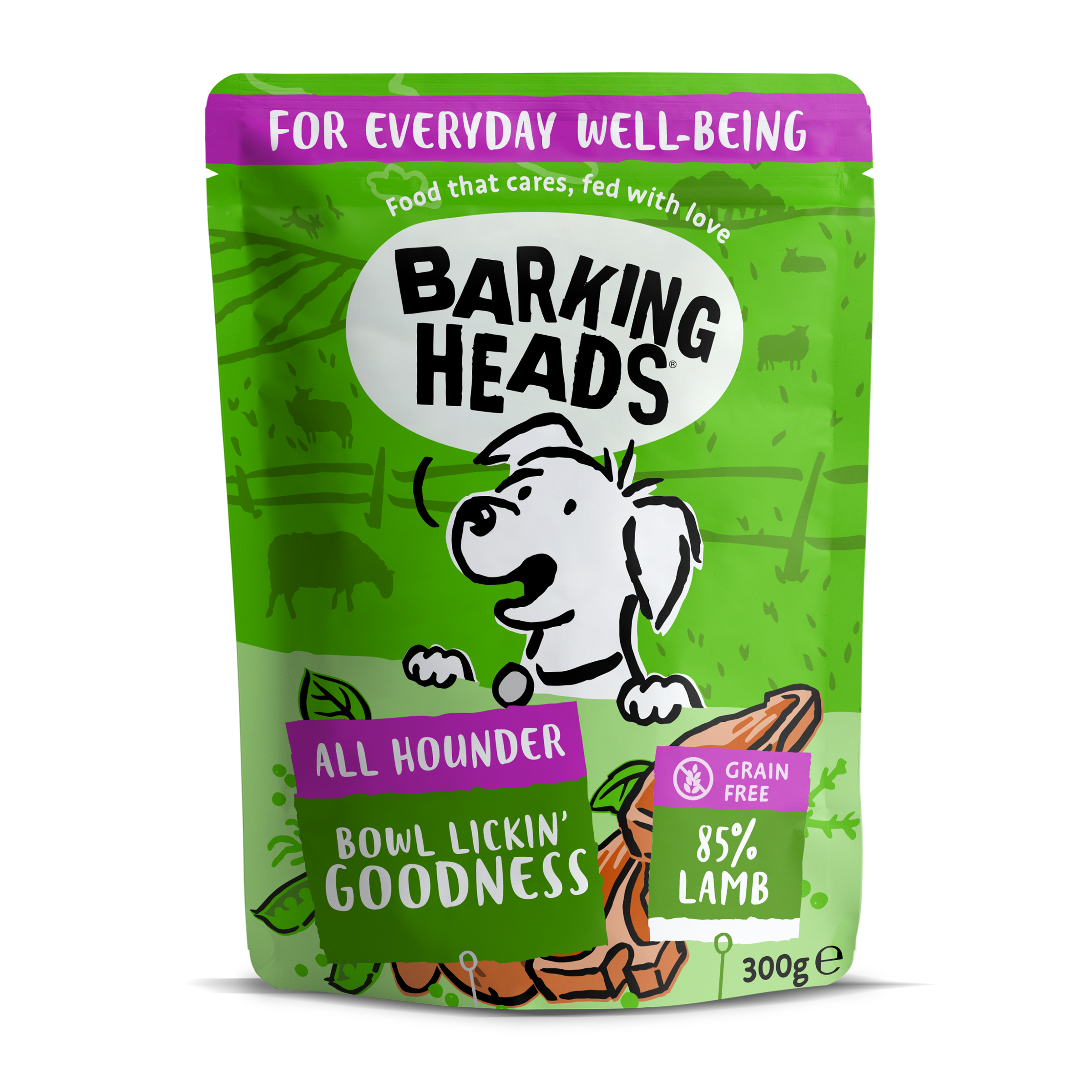 Barking Heads Barking Heads Chop Lickin Lamb Adult Dry Dog Food pet food packaging