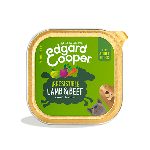 Jollyes Brand Jollyes Brand Edgard 38 Cooper Cup Beef Lamb Adult Wet Dog Food pet food packaging