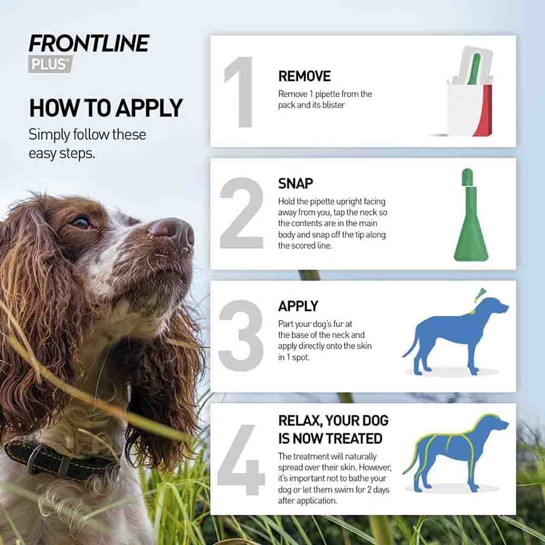 Frontline Plus Tick Treatment For Medium Dogs