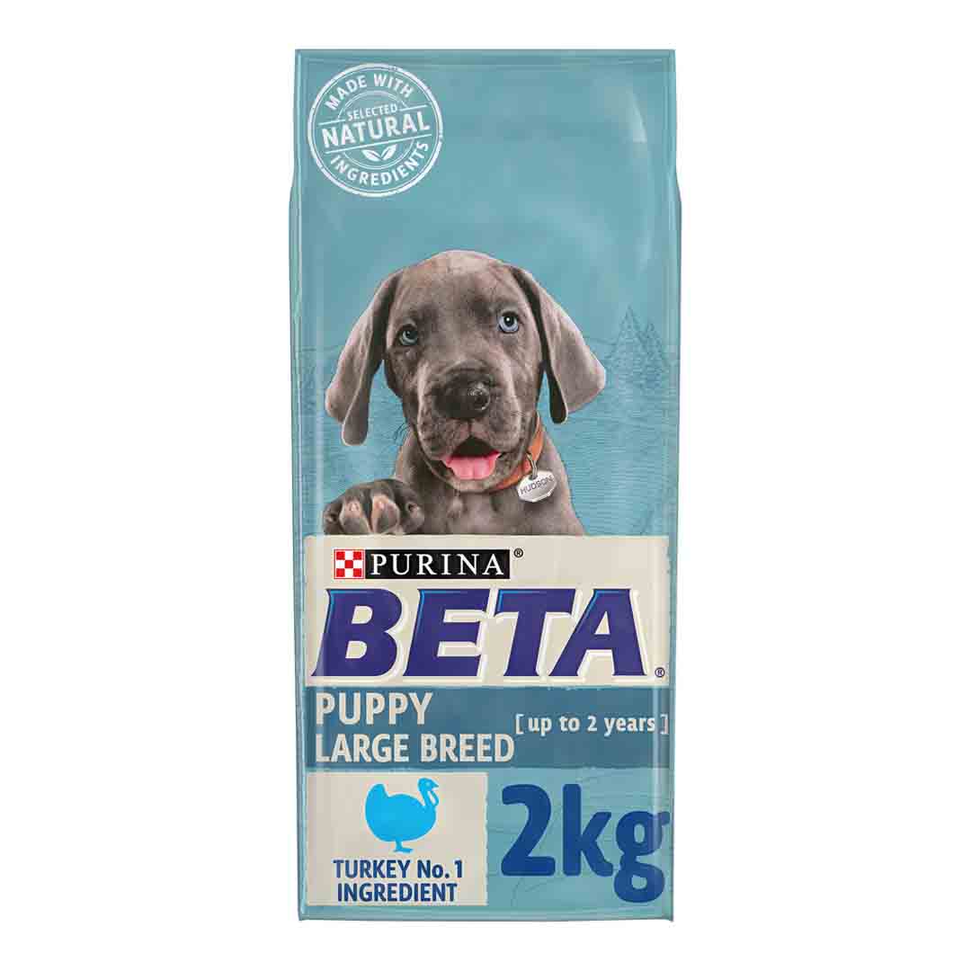BETA Beta Turkey Puppy Dry Dog Food pet food packaging