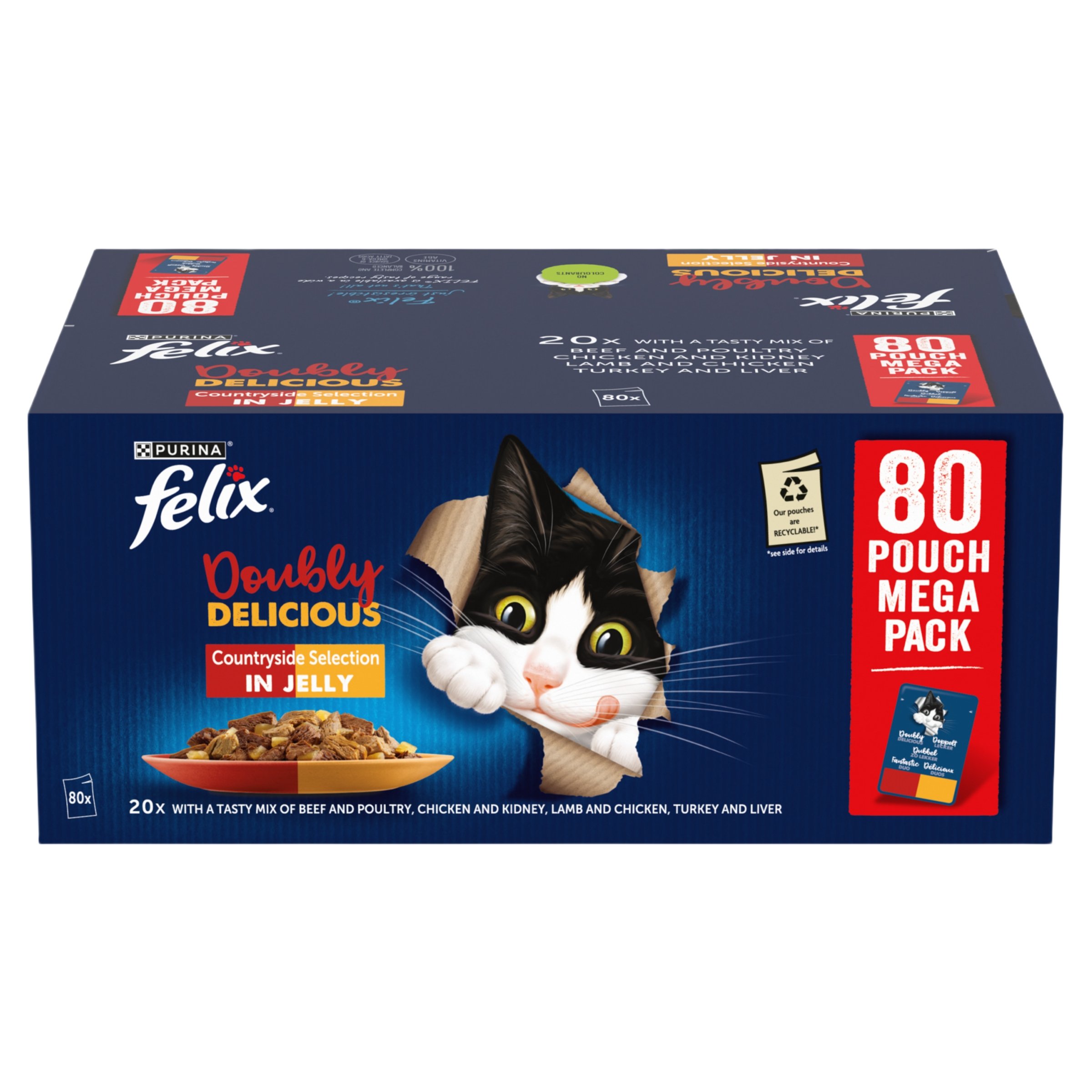 Felix Doubly Delicious Countryside Selection in Jelly Wet Cat Food