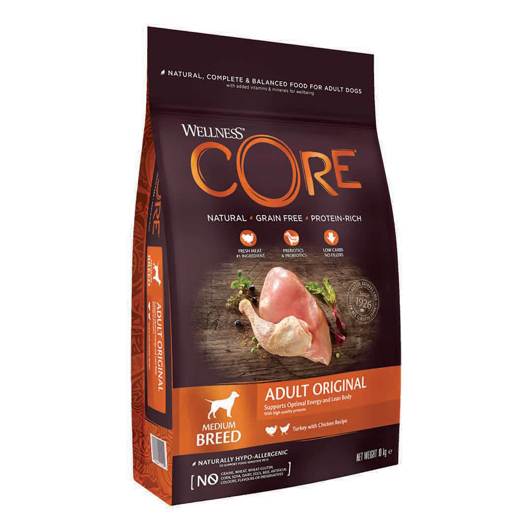 Wellness Core Wellness Core Chicken Turkey Adult Dry Dog Food pet food packaging
