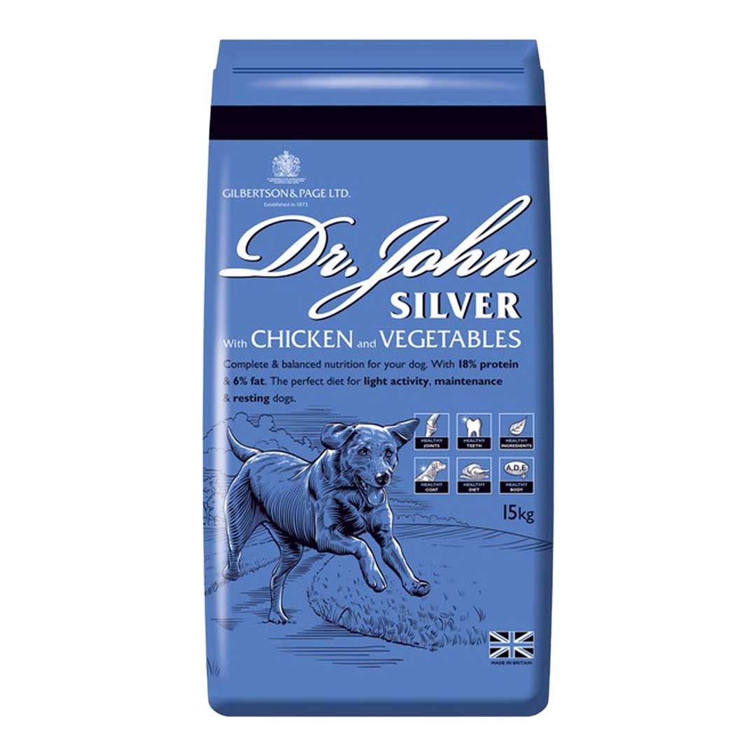 Dr John Dog Food Silver Chicken 15kg Dry Dog Food
