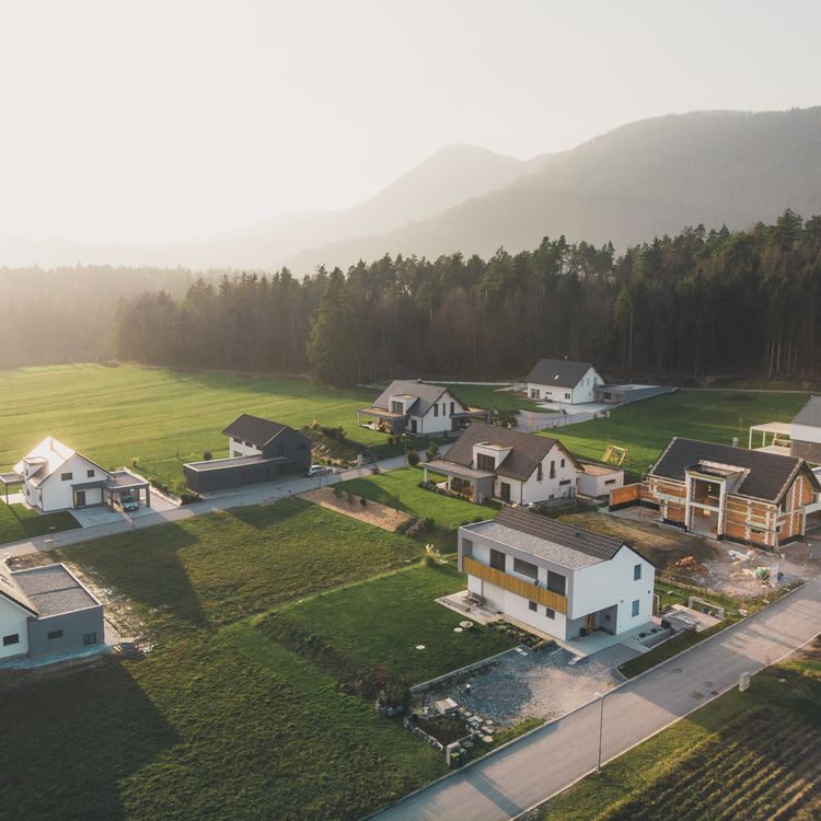 Grundstück aus der Luft