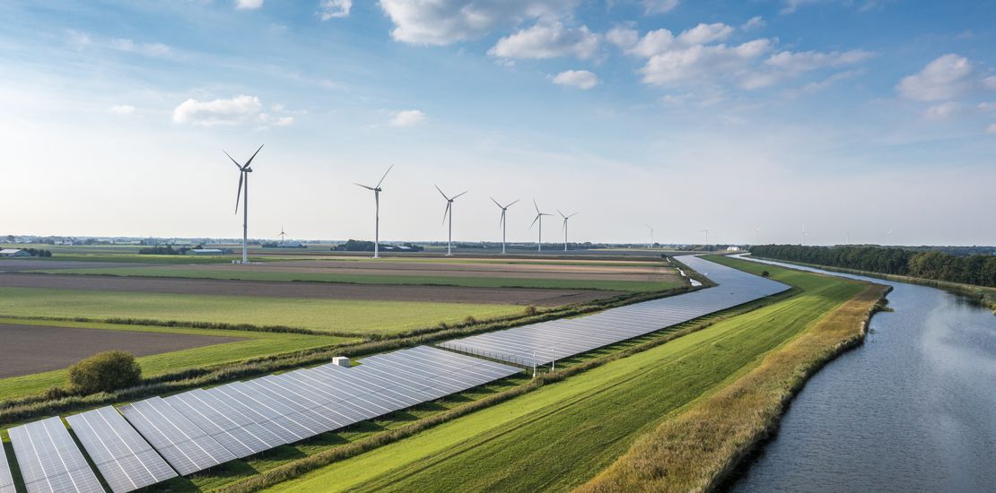 Wind-, Sonnen- und Wasserenergie