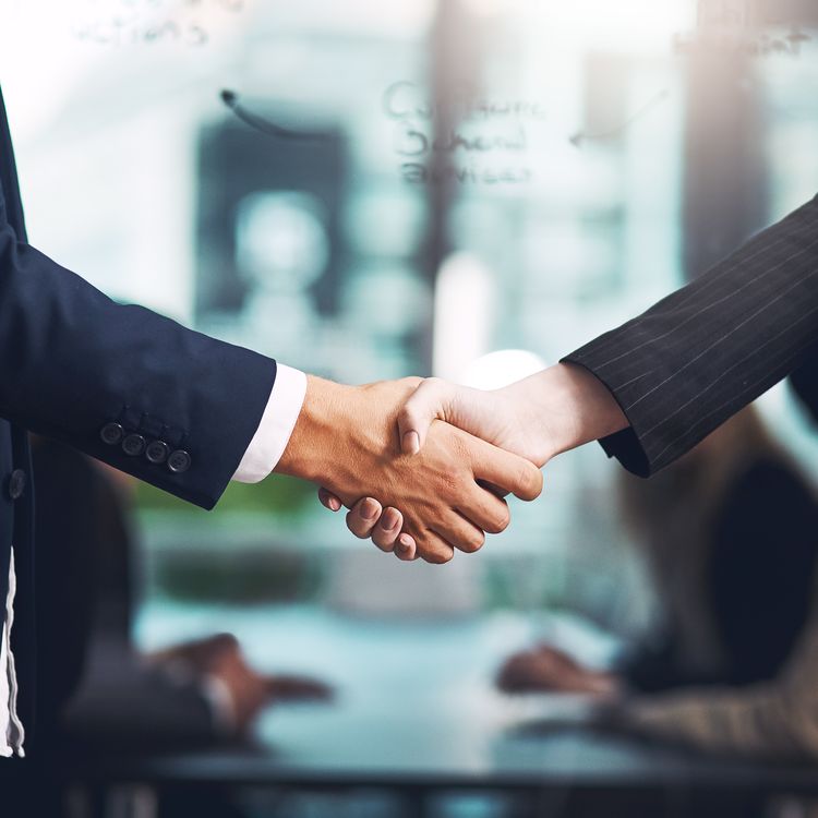 Handschlag Mann & Frau