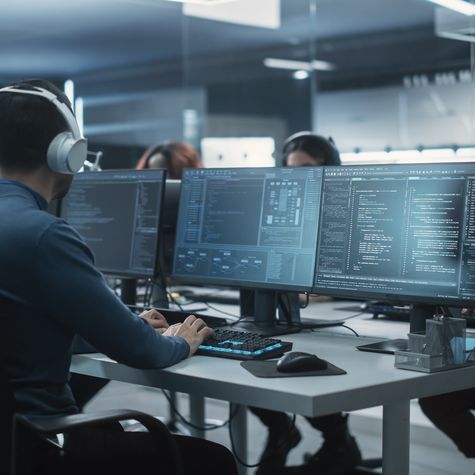 Entwickler bei der Arbeit