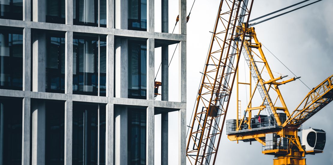 Baustellen Kran