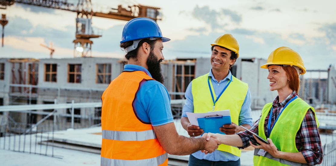 Immobilien Neubau Baustelle