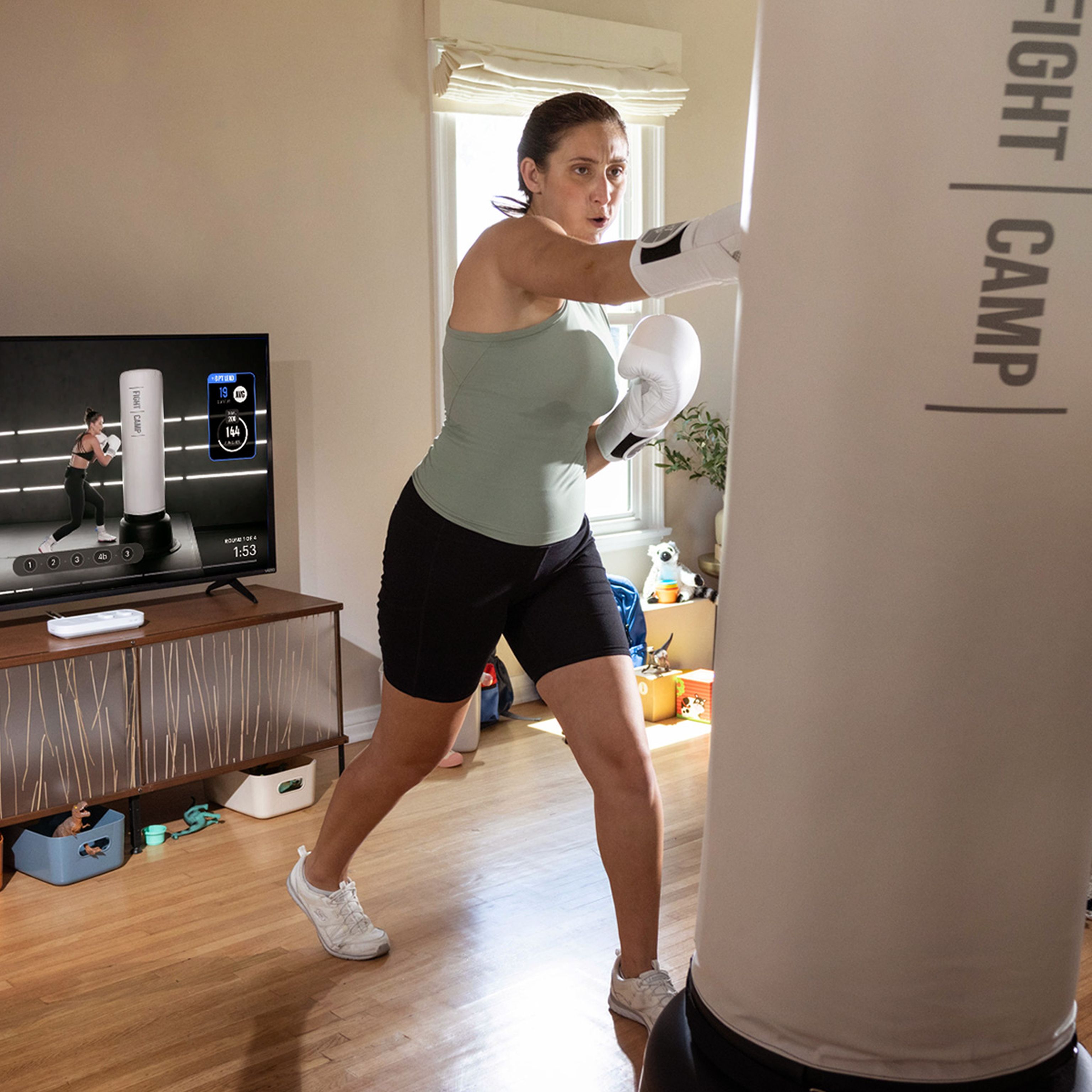 FightCamp workout in action