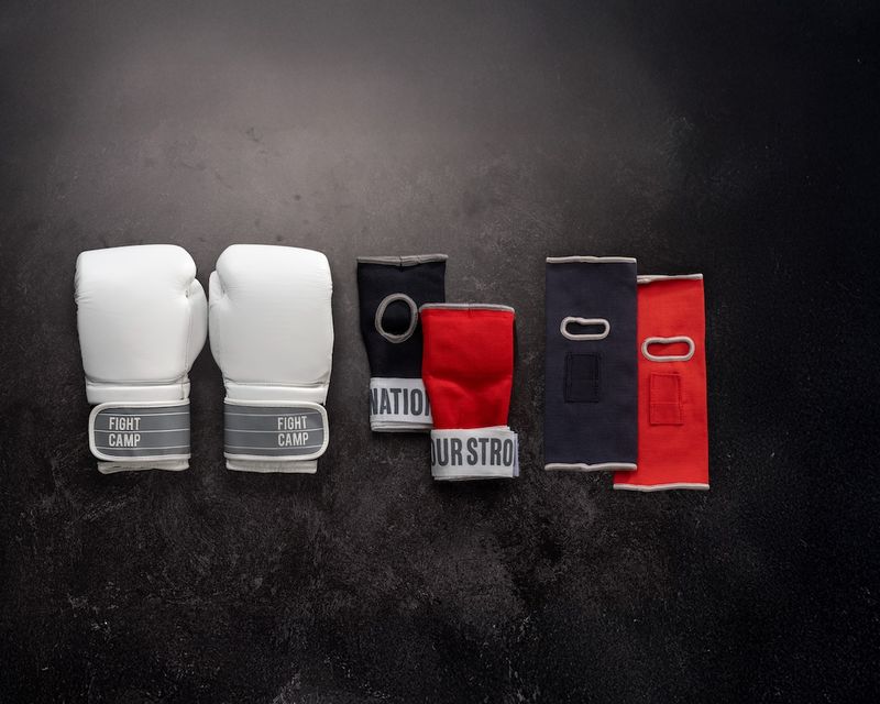 Extra set of gloves, quick wraps, and ankle wraps