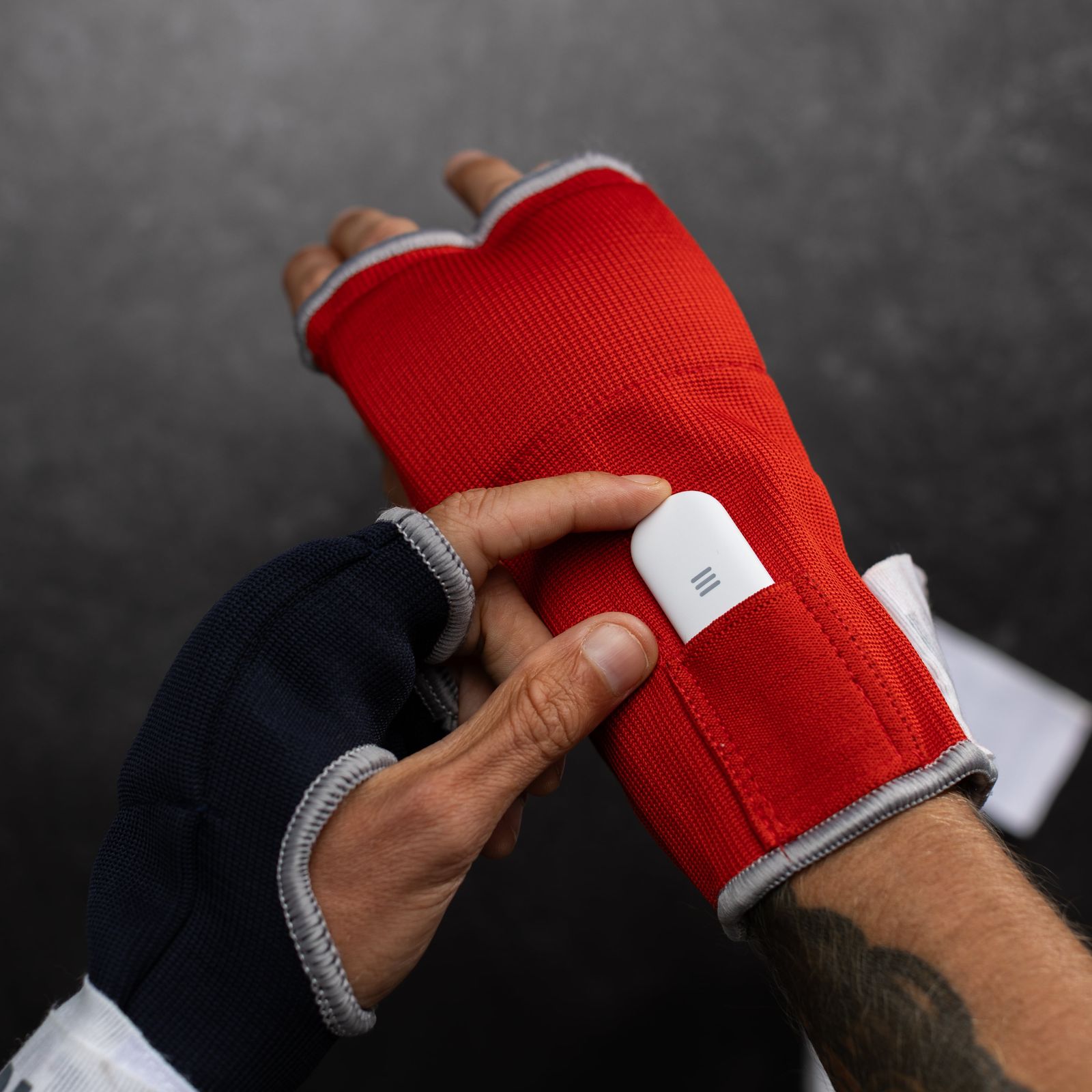 FightCamp quick wraps with trackers