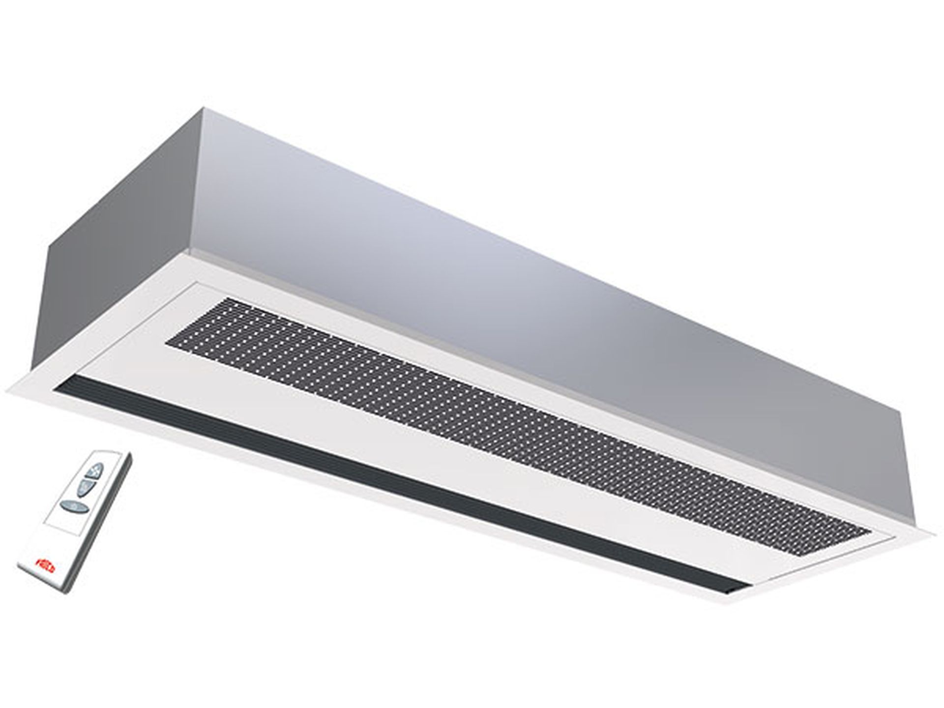 AR3200C, Recessed air curtain for commercial premises, with remote and integrated control