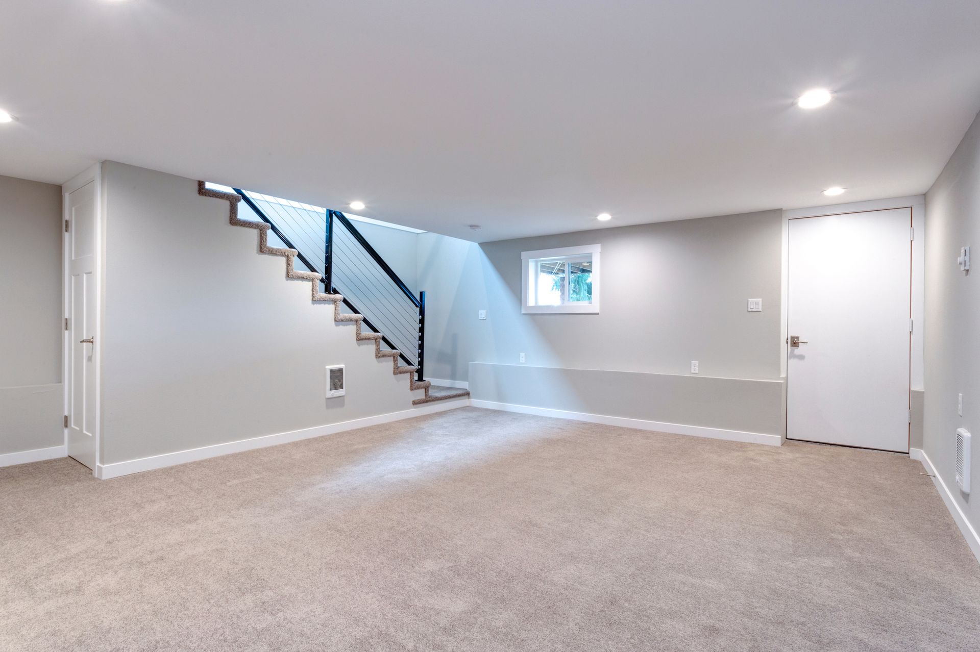Image of a finished basement