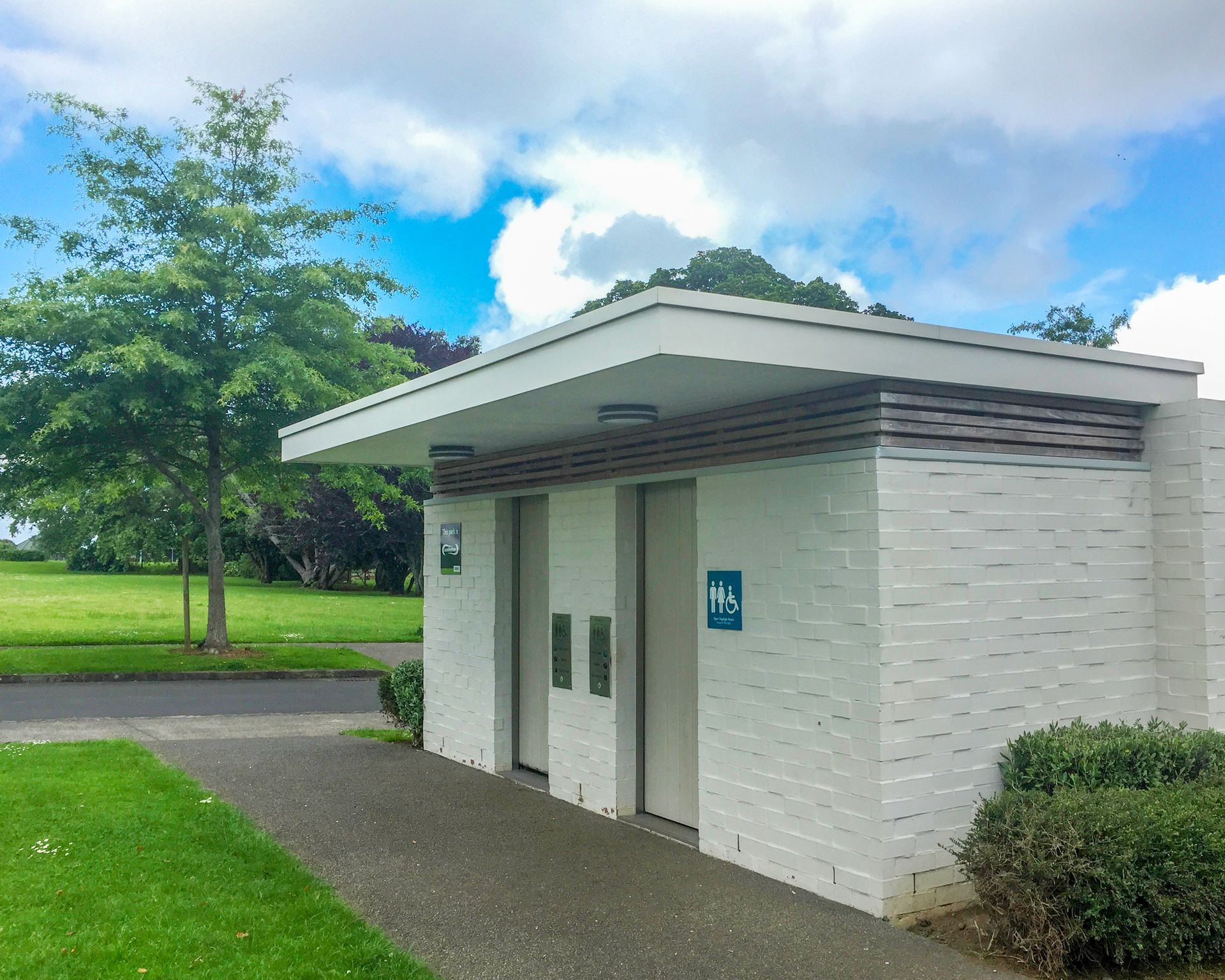 Image of public bathroom in a park