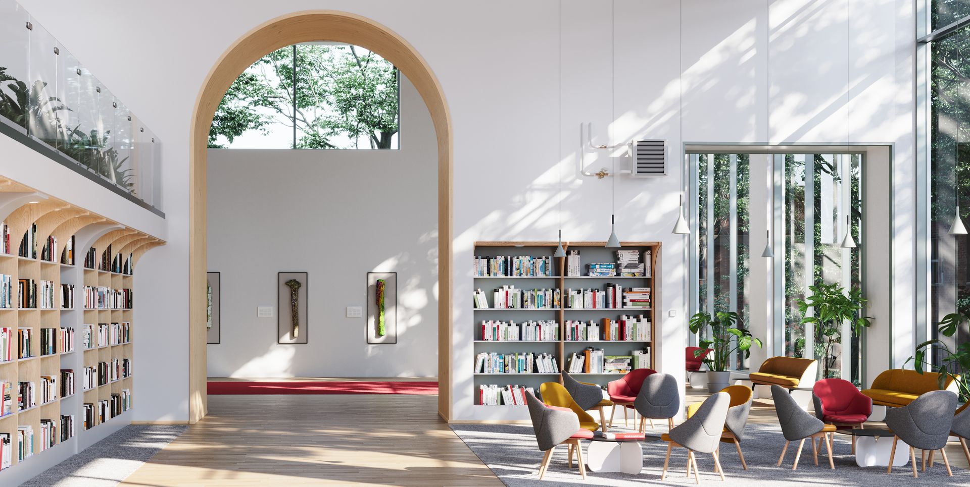 Photograph of a library