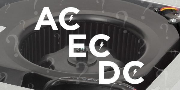 Motor with the words AC EC and DC