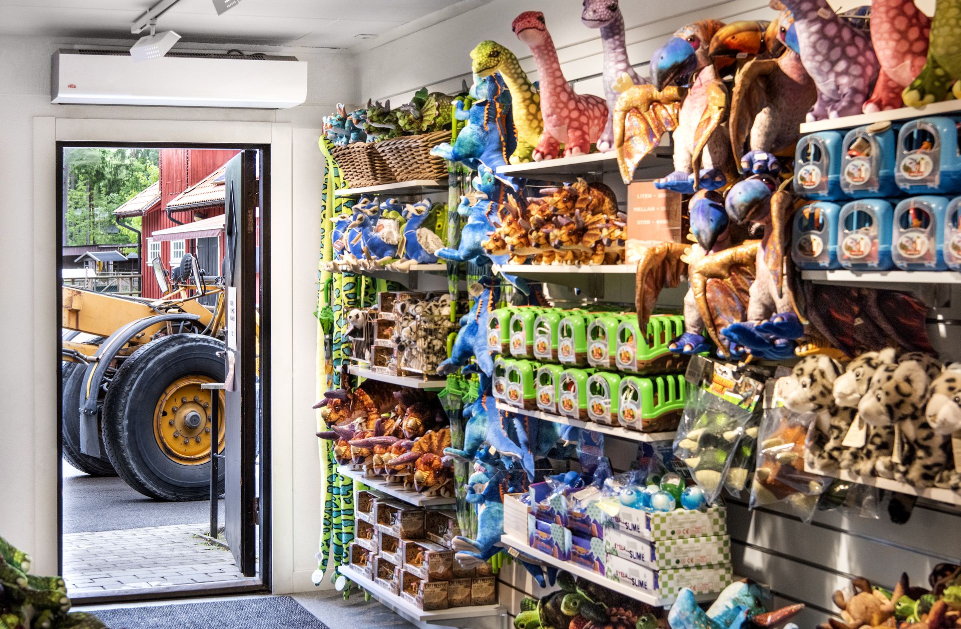 Gift shop at the zoo in the Swedish city Borås.