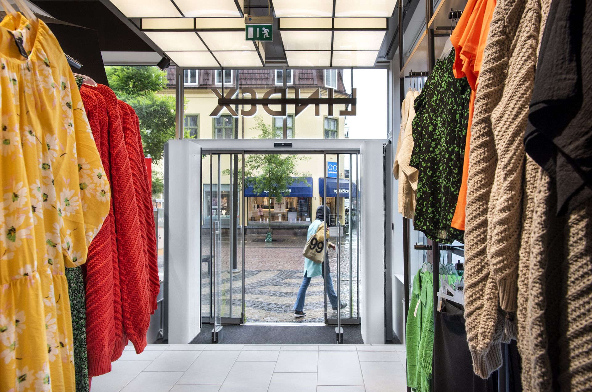 Vertical Pamir at the clothing store Lindex in the Swedish city Borås.