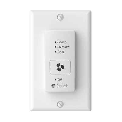 Controls, Diverse list of controls for your fresh air appliance